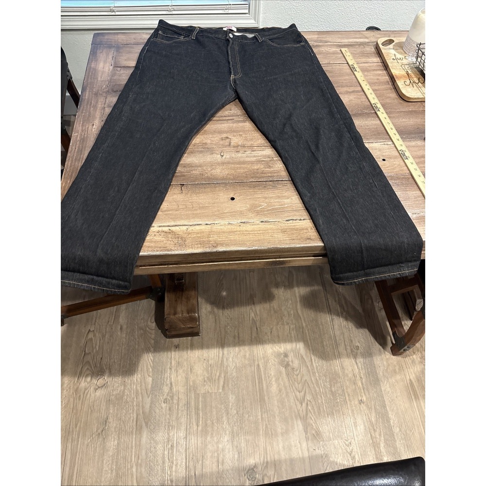Levis 501 Jeans Mens 42x32 Blue Straight Leg Button Fly Classic Denim‎ Pants